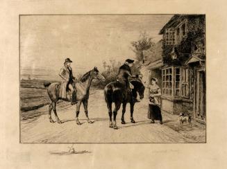 [Two men on horseback]