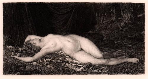 Reclining female nude