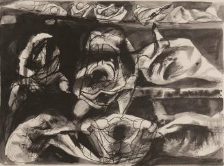 The field of human stumps and bushes