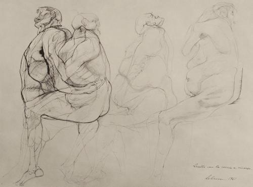 Those with their heads turned backwards