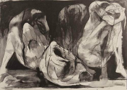 Figures with beheaded spokesman