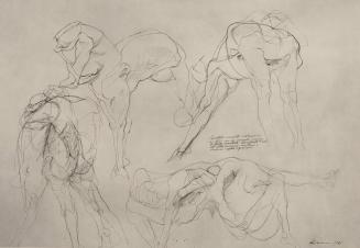 Several joined, mutilated figures