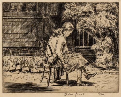 (1995.0318a): [Girl Reading]