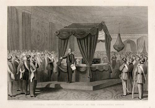 Funeral Obsequies of President Lincoln at the Presidential Mansion