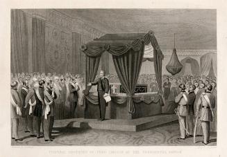 Funeral Obsequies of President Lincoln at the Presidential Mansion;