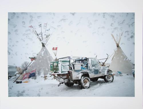 Camp Oceti Sakowin, First Blizzard
