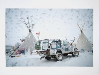 Camp Oceti Sakowin, First Blizzard
