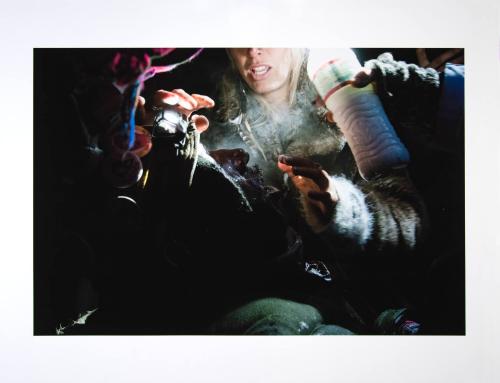 A Medic Treats a Tear-Gas Victim During The Conflict At The Backwater Bridge, Nov. 20, 2016
