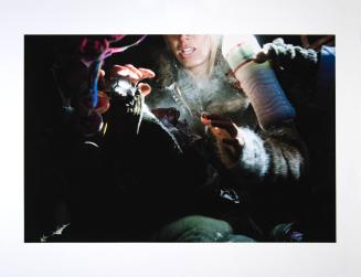 A Medic Treats a Tear-Gas Victim During The Conflict At The Backwater Bridge, Nov. 20, 2016
