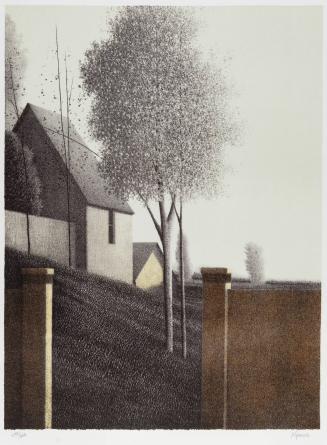 Gateposts and dusk