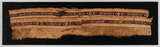[Textile piece, woven fish motif]