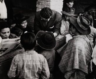 [Editor in chief Alvaro Monroy Caicedo teaches people to read and write, Colombia]