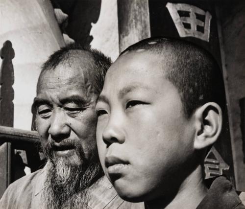 Chief Monk and Novice of a Buddhist Temple, Yunnan Province, China