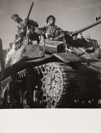 [Soldiers in tanks, Liberation of Paris, World War II, France]