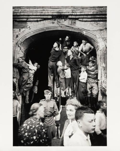 Watching the Parade of German POWs, Moscow