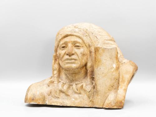 [Indian head - Roosevelt Memorial]