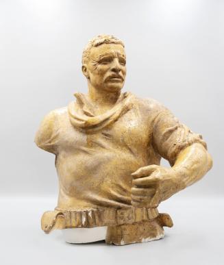 [Teddy Roosevelt Memorial, torso with arm]