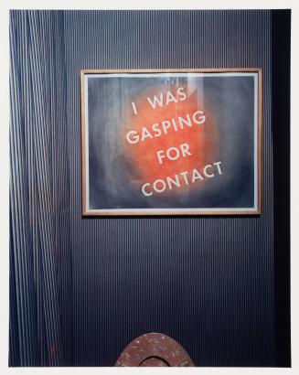 The title is so appropriate. Where else would I put it? (Ruscha in bathroom)