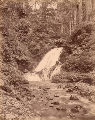 Waterfall with Buddha image