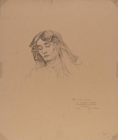 [Young woman with long hair]