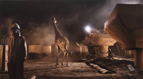 Bridge Construction with Giraffe & Worker