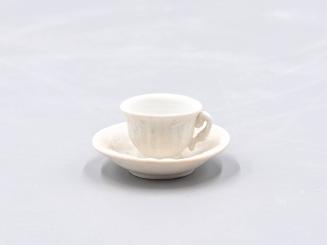 [Parian toy teacup and saucer]