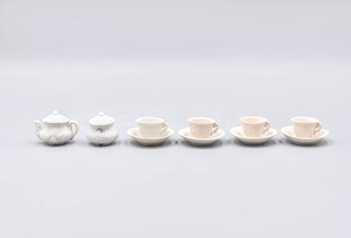 [Parian toy tea set]