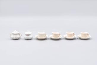 [Parian toy tea set]