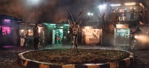 Roundabout with Gazelle