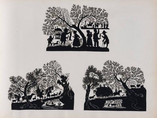 [Die cut silhouette scenes]