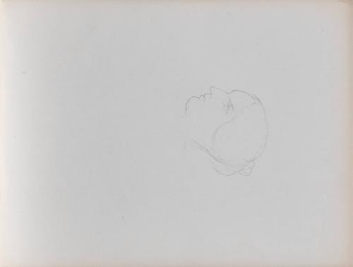 [Sketch of a woman's head]