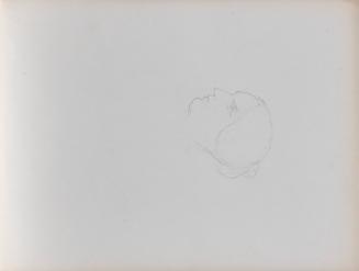 [Sketch of a woman's head]