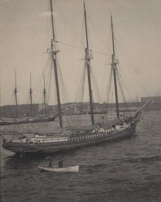 In Boston Harbor. (Just leaving the Dock on S.S. "Canada.")