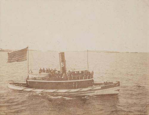 Tug "Wm. H. Gallison," & a last sight of land.