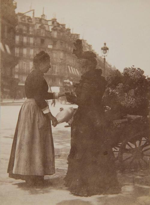 Flower-seller, Avenue de l'Opéra, Paris