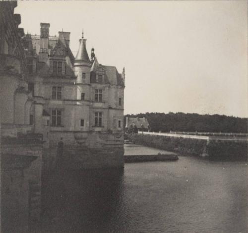 Chenonceaux, (M.B.) (the Château, at the right the Terraced Gardens of Diane de Poitiers)