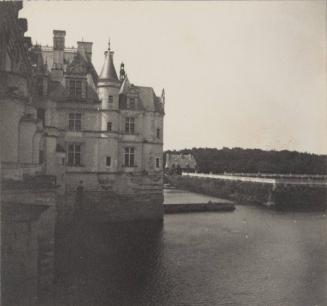 Chenonceaux, (M.B.) (the Château, at the right the Terraced Gardens of Diane de Poitiers)