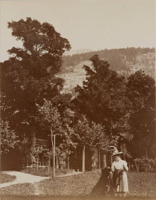 Kerry House, child & dog.