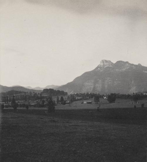 [View at the "Wasnerin," near Aussee.]