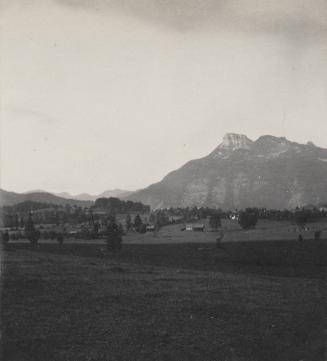 [View at the "Wasnerin," near Aussee.]