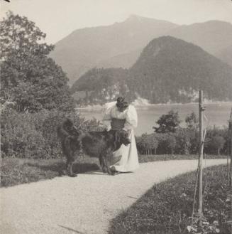 In the garden, Villa Billroth. St. Gilgen.