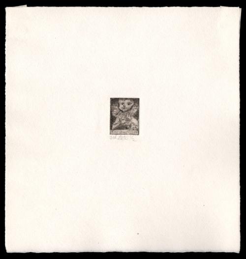Untitled, bust of a clown