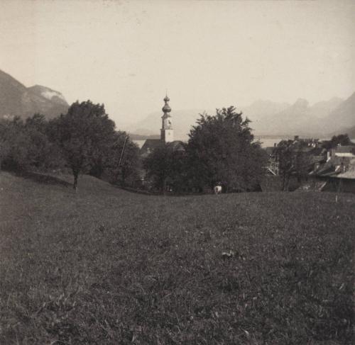 The Village of St. Gilgen, from the meadows.
