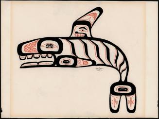 Haida Drawing of a Killer Whale