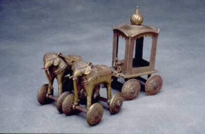 [Chariot drawn by two elephants]