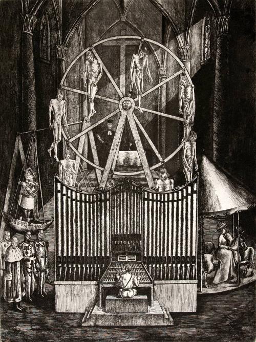 Hitler Playing Organ