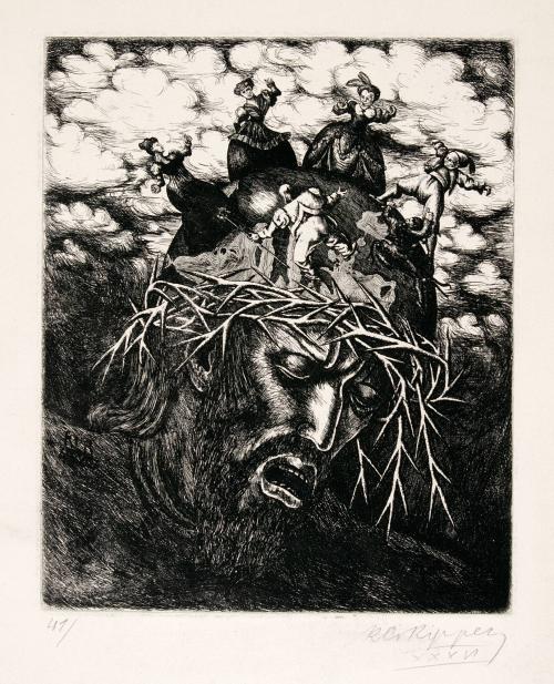 Head of Christ with Crown of Thorns