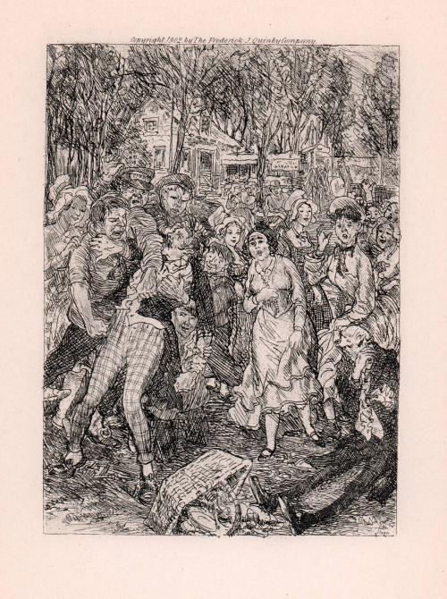 “Poor Bidois, who had been drawn into the midst of the tumult... received upon his nose the blow intended for the toymaker.”