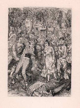 “Poor Bidois, who had been drawn into the midst of the tumult... received upon his nose the blow intended for the toymaker.”