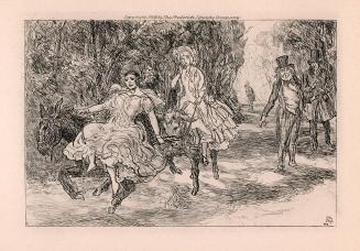“Her mount decided to take a gallup, and bore off his rider.”